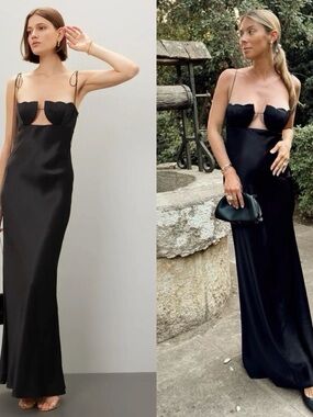 Anna October Tulip Formal Gown Black Size Small